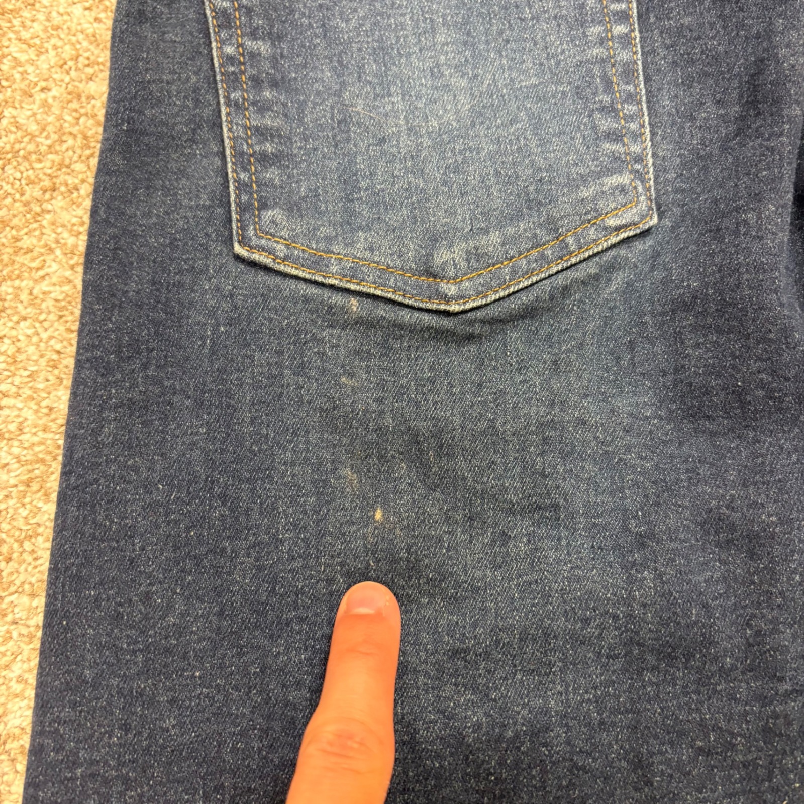 Peter Manning Nyc Johnny Jeans Slim Fit Mens 32x29 Dark Wash Stretch Denim — image 4 of 8